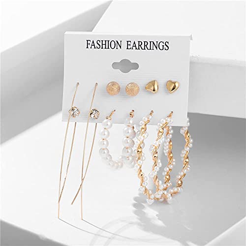 Image of Shining Diva Fashion Stylish Combo Metal Earrings for Women and Girls