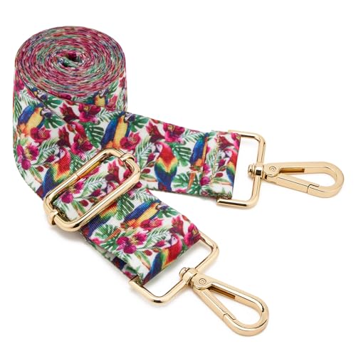 Image of ZOOEASS Wide Shoulder Strap Adjustable Replacement Belt Guitar Style Crossbody Bag Handbag Strap Multicolor Canvas Straps(Wide:1.5in)(Color44)