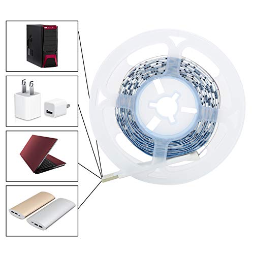 Labuduo Fita de LED inteligente, fonte de alimentação USB, fita de música, temporizador de controle