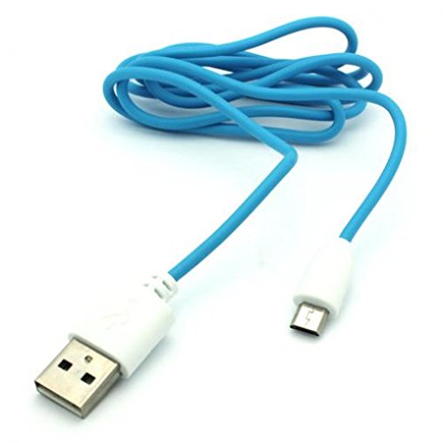 3ft USB Cable Compatible with LG Escape Plus Phone, MicroUSB Charger Cord Power Wire Sync Fast Charge Blue for Escape Plus Model