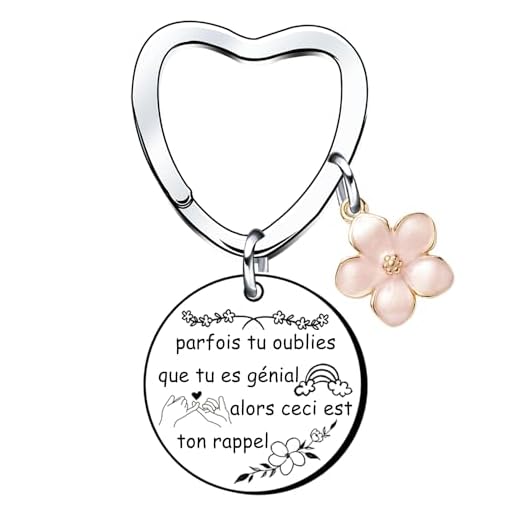 QTZXZX Porte Clef Homme Femme Cadeau Ami Cadeau Homme Original Cadeau Anniversaire Femme Cadeau Amitié Meilleure n'oublie jamais à quel point tu es forte