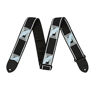 SM SunniMix Sangle de guitare épaississant les accessoires de musique brodés pour basse, Bleu noir - Les Beatles, Paul McCartney, John Lennon, RIngo Starr, George Harrison SM SunniMix Sangle de guitare épaississant les accessoires de musique brodés pour basse, Bleu noir – Image 4