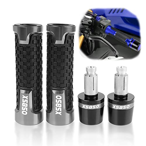 Pièce de moto Yamaha XS850 embouts de guidon gris pour remplacer des pièces usées