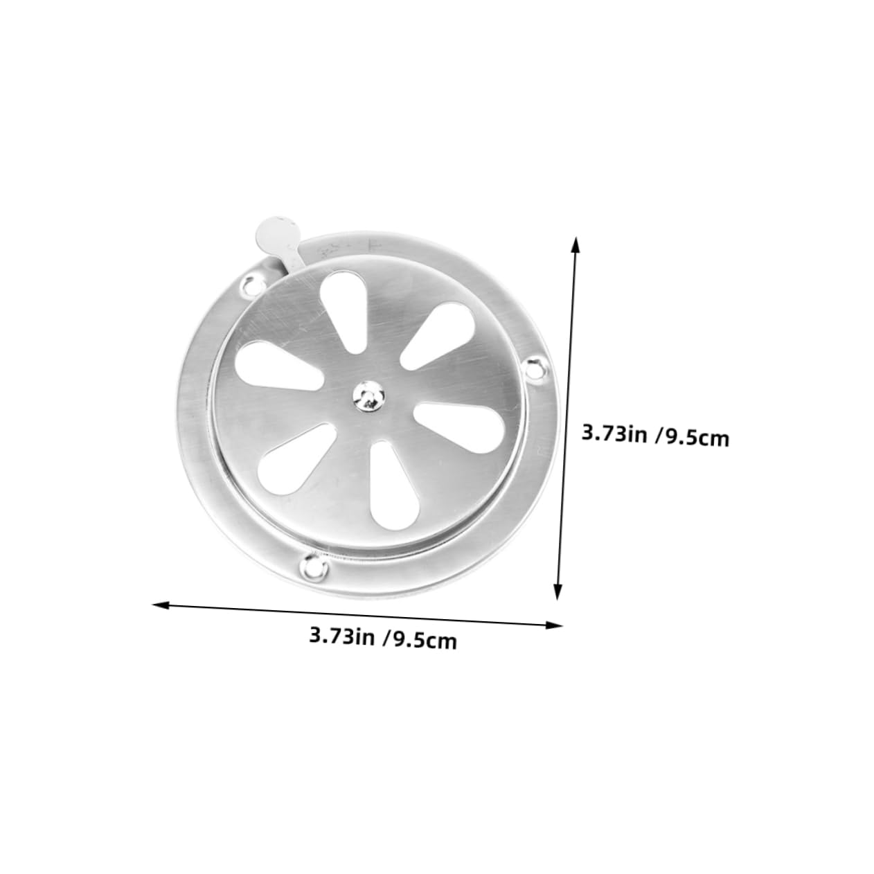 HAPINARY 2pcs Stainless Steel Rv Vent Damper for Air Conditioning Adjustable Vent Plate Cover for Rvs Boats
