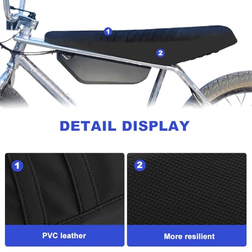 Housse de siege Zooz Ebikes stop glisse selle noire moto electrique - 4