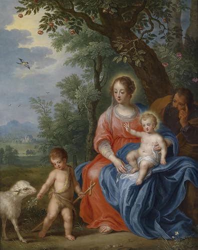 Impression d'art la sainte famille Brueghel toile premium 60x90