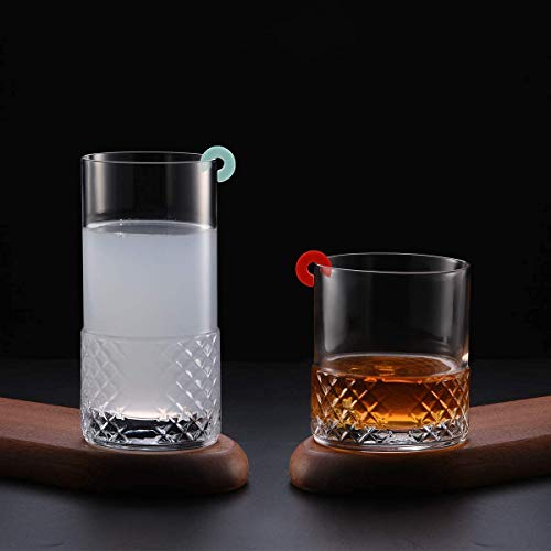 Marcadores de cristal para copa de vino: evita confusiones de copas de forma fácil 5