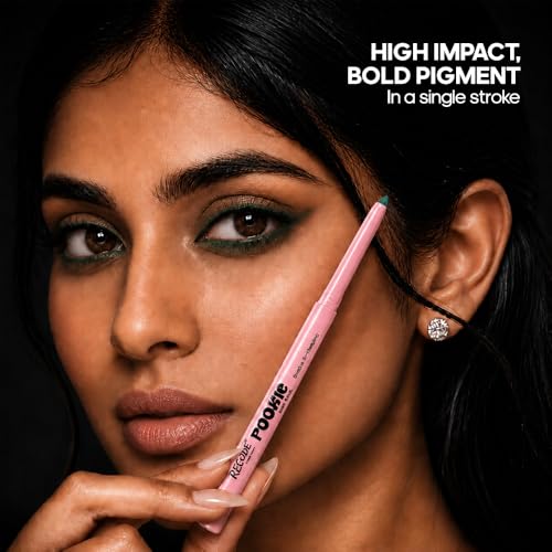 Image of Recode Green Pookie Kajal 0.3G,Smooth & creamy application,Lightweight,Smudge Proof Kajal,Perfect for everyday makeup looks