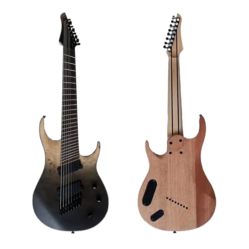 CoByda HandMade Generation Pro Guitare électrique 8 cordes Gris marée délavé Guitare droitier avec frette en acier inoxydable - Les Beatles, Paul McCartney, John Lennon, RIngo Starr, George Harrison CoByda HandMade Generation Pro Guitare électrique 8 cordes Gris marée délavé Guitare droitier avec frette en acier inoxydable