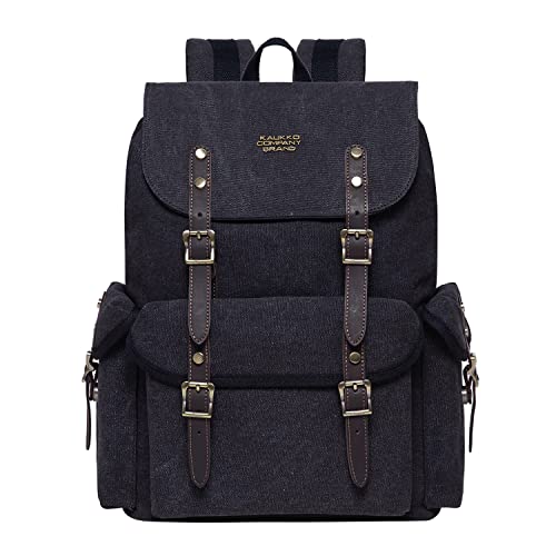 KAUKKO Canvas Retro Rucksack Damen Herren, Vintage...