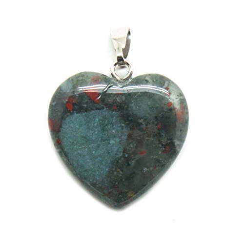 Bloodstone Heart Pendant