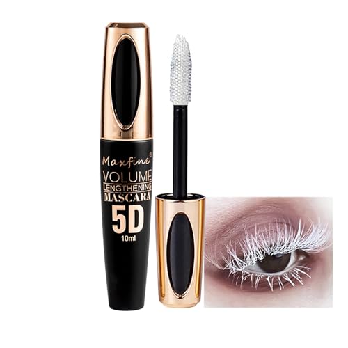 MockTota Máscara de Pestañas Azul 5D Resistente al Agua - Volumen Intenso & Rizado Natural | 10ml Vegana y Duradera | Para Bodas, Fiestas y Maquillaje de Fiesta