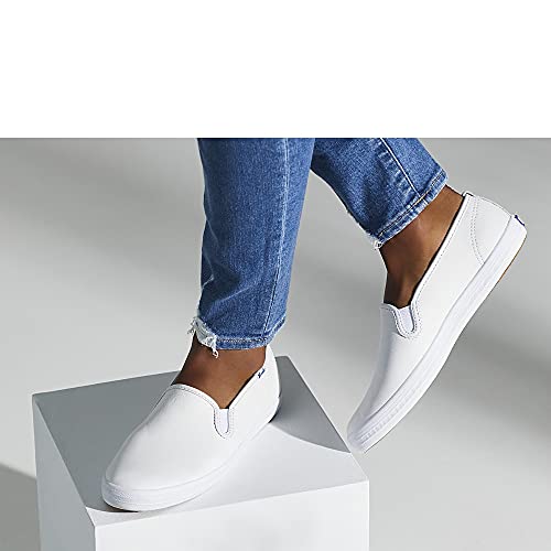 Image of Keds Womens Champion Canvas Slip On Sneakers Shoes Casual - White