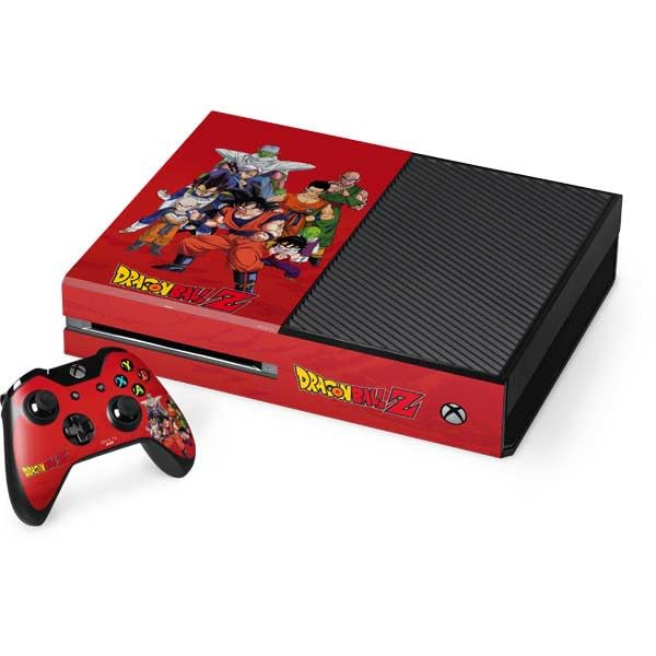 Skinit Decal Gaming Skin Compatible with Xbox One Console and Controller Bundle - Officially Licensed Dragon Ball Z Goku Kamehameha Blast Design