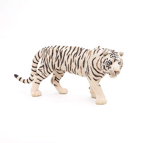 white tiger model - Papo -Hand-Painted - Figurine -Wild Animal Kingdom - White Tiger -50045 -Collectible - for Children - Suitable for Boys and Girls- from 3 Years Old