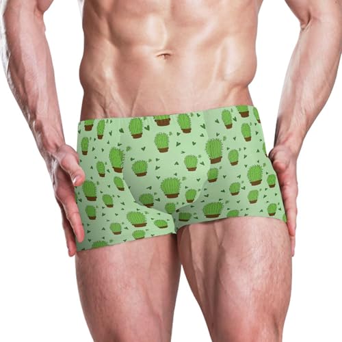 Cactus Mens Swim Trunk Swimwear Bathing Suit Swim Brief Square Leg Board Short S B04046132