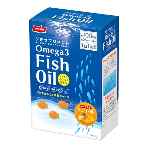 �t�B�b�V���I�C�� Fish Oil �I���K3 OMEGA3 �O�~ Gummy �T�v�������g Supplement DHA & EPA 200mg 100�� 400g < 4g × 25�� × 4�� >