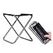 Wei li Firm Taburete Plegable de Aluminio Plegable al Aire Libre Acampar Silla Plegable al Aire Libre Ultra Ligera portátil Taburetes (Color : Gray)