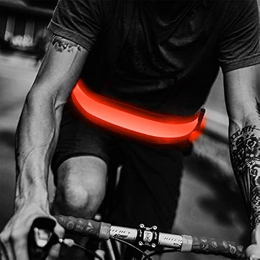 MYMM Cinturón LED para Correr con USB Recargable, Exterior Reflectante Brillante de Alta Visibilidad para Corredores, Corredores, Caminantes, dueños de Mascotas, Ciclistas (Rojo) | Ya disponible en tu tienda friki favorita! En mundofriki.es!