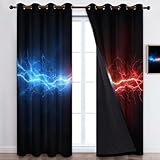 Rideaux à œillets à motifs modernes : Apportent une touche contemporaine et décorative à toutes vos pièces : salon, chambre, cuisine, chambre d’enfant, cafés ou maisons de campagne. Ces rideaux à œillets combinent style et fonctionnalité pour un intérieur élégant