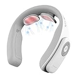 QUINEAR Neck Massager with Heat, Intelligent Wireless Electric Pulse Neck Massage Device Helpful for Pain Relief & Deep Relaxation - 5 Massage Modes, 16 Intensities & 2 Heating Function