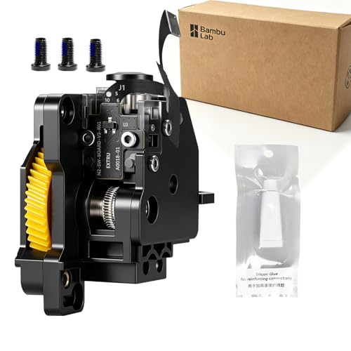 Original Bamboo Lab P1P P1S Extruder Replacement Unit with Stainless Steel Driving Gear & Built-in Filament Break Detection Sensor Quiet Reliable Extrusion for P1 Series 3D Printers