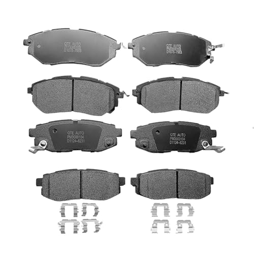 Image of PM Auto Front Rear Brake Pads Replacement For 2008-2012 Subaru Tribeca, Set of 8 Ceramic Brakes Pads