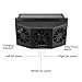 YOMTOVM Solar Exhaust Car Fan, Universal Solar Powered Car Ventilator Air Purifier Radiator Cooling Fan Black(Color-Black or White)