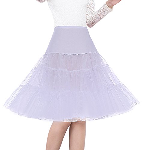 Image of Women's 50s Vintage Petticoat 26 inch Crinoline Rockabilly Tutu Skirt Slip S-3XL