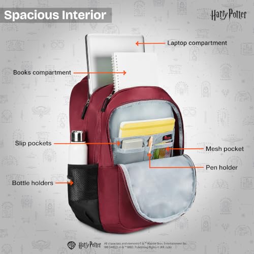 Image of Nasher Miles x Harry Potter Backpack | Polyester Laptop Backpack 35L | Ideal for School, College, Office & Travel | Men, Women, Boys, Girls