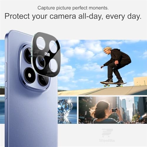 Image of [1+1 Tempered Glass for Redmi Note 15 Pro 5G with Camera Lens Protector Edges to Edge Screen Glass Protector 9H Hardness - (Pack of 2)