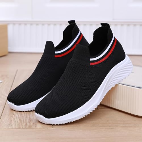 Womens Trainers Running Walking Shoes Tennis Sport Sneakers Casual Fashion Flats Ladies Lightweight Gym Athletic Fitness Jogging Mesh Slip On Shoes3