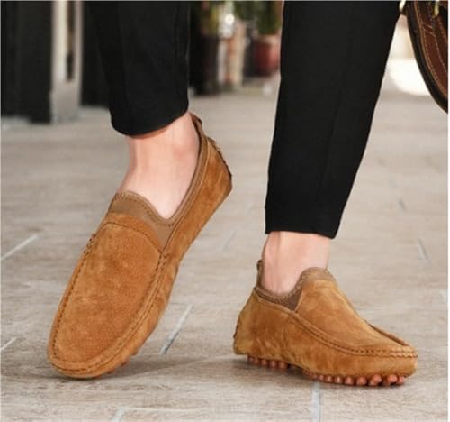 Mens Loafers Moccasins Shoes Solid Colors Flat Heel Slip on Anti-Slip Flexible Resistant2