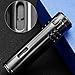 Windproof Butane Lighter, Double Blue Flame, Transparent Air Window, Adjustable Flame, Cigar Drill, Suitable for Candles, Cigars, and Camping(Black)