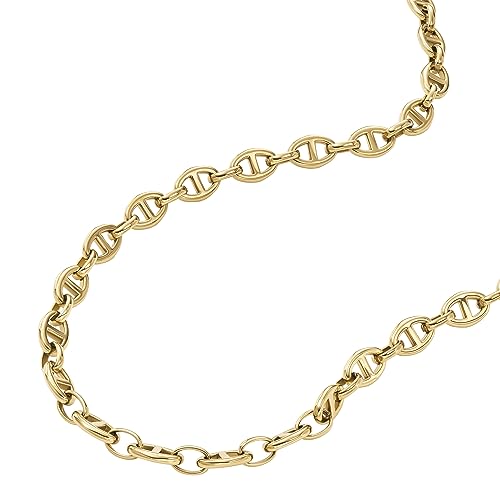 Image of Fossil Women's Ellis Toi Et Moi Gold-Tone Brass Station Necklace