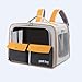 IEUDNS Cat Trolley Bag Pet Travel Bag Large Capacity Oxford Cloth with Wheels Pet Carrier Dog Backpack for Small Animals Puppy Cats, Yellow