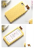 CaserBay】iPhone Phone Case 3D Cute Kawaii Cartoon Design, Flexible Soft Silicone Rubber Case Cover【Biscuits Bear, Compatible with 4.7