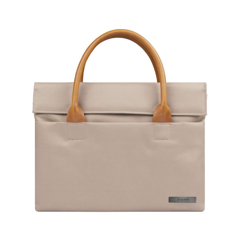 DPARKBAGS Laptop Case Bags | 12 inch Laptop Case with Dedicated Mouse, Watch, Bank Card, Power Bank, Cell Phone and Laptop Compartment Sleeve | Color- Khaki