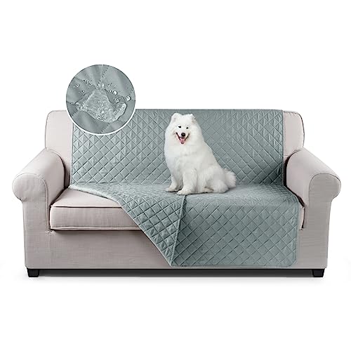 TAOCOCO ソファパッド ソファカバー ソファーシート マルチカバー ベッドカバー 防水 リバーシブル 犬猫対策 毛髪不粘着 防塵 汚れ防止 傷防止 爪とぎ防止 腕白防止 四季適用 撥水加工 丸洗い可能 ベッド ペットホーム ブランケット カウチ L字 ソファー 寝椅子などに適しています(グリーン色、134*210センチ)