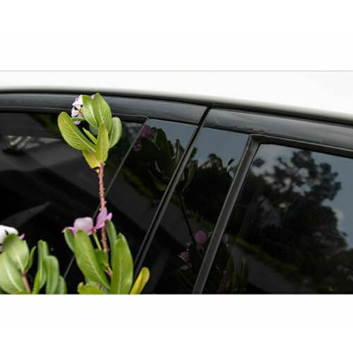 Postes de pilar negro brillante con efecto espejo para ventanas de Honda CRV 2012-2016 2