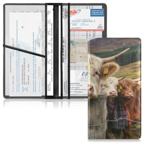 Organizador para Documentos de Auto PU miniatura 2