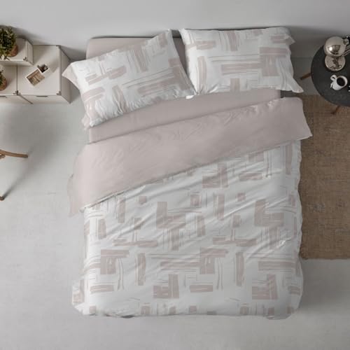 Burrito Blanco | Fundas nórdicas Estampadas | Cama de 150 a 160cm. (+Medidas Disponibles) | Diseño 142 | Color Nude (150-160x190/200cm.)