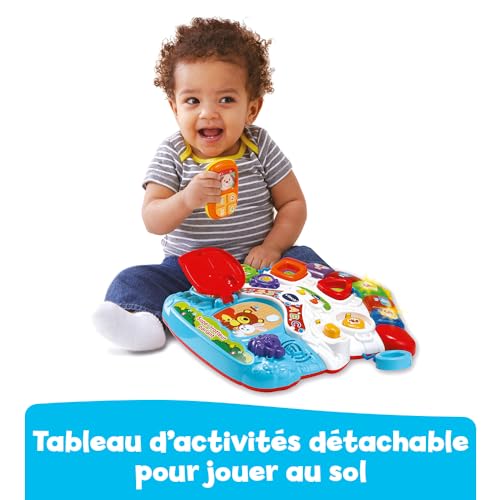 Tableau d'éveil détachable VTech pour stimuler bébé et éviter l'ennui