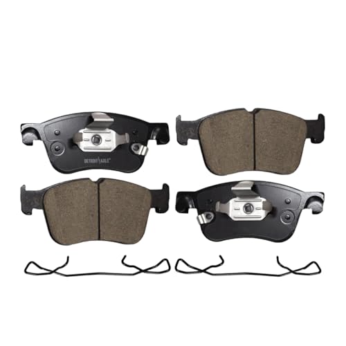 Image of Detroit Axle - Front Brake Kit for Ford 2021-2024 Bronco Sport, 2020-2024 Escape Lincoln Corsair, Drilled and Slotted Disc Brake Rotors Ceramic Brake Pads Replacement: 12.13 inch inch