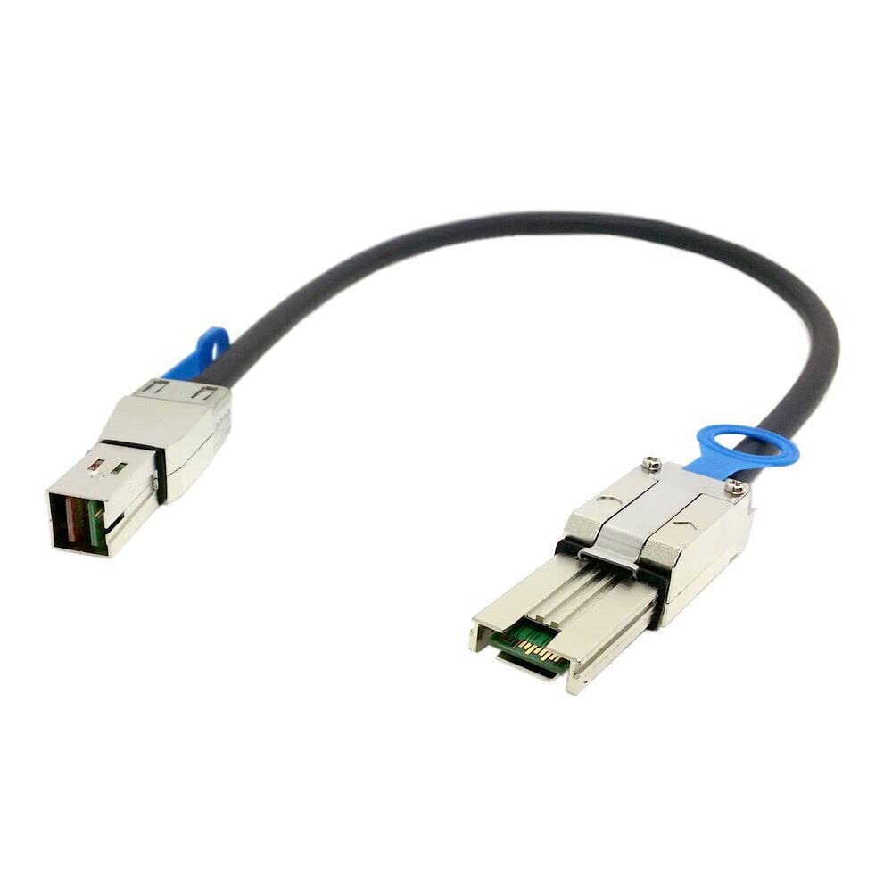 Câble SFF-8088 SFF-8644 Mini SAS HD connexion serveur externe 2 mètres noir - 6