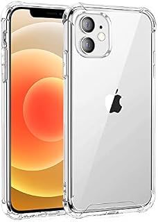 Compatible with Apple iPhone 12 and iPhone 12 Pro Case, Whioltl Crystal Clear Phone Cover, Shock-Absorption Protective and Anti-Scratch, Basic Case for iPhone 12 - Transparent 6.1-Inch