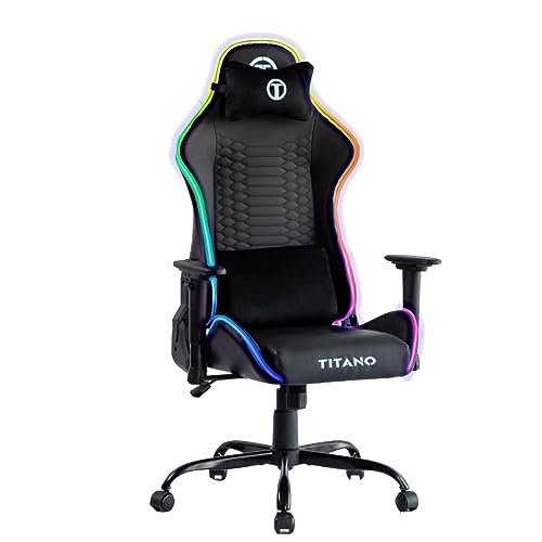 Titano Silla Gamer Panther| Diseño Premium Gaming con Luces...
