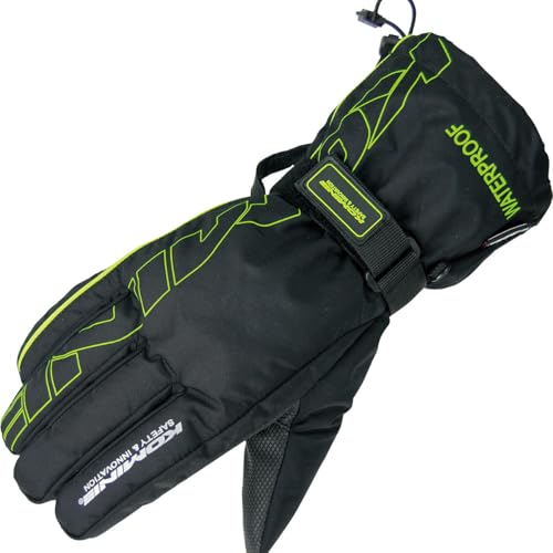 コミネ(KOMINE) バイク用 グローブ レインオーバーグローブ Black/F.Green L GK-132 722