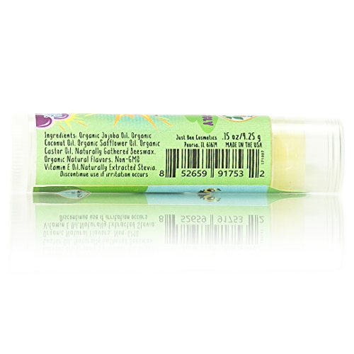Just Bee JBLL6PACK Lappy Lips Organic 100% Natural, Lip Balm Chap Stick thumb #1