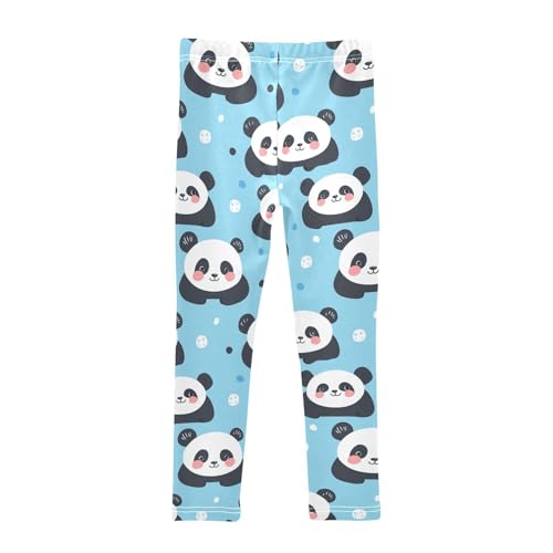 Sweet Panda Girls Leggings,Workout Leggings for Girls Toddler Athletic Legging Size for 3-10T2